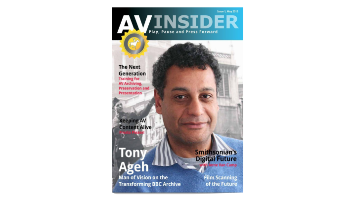 The cover of the first issue of AV Insider magazine.