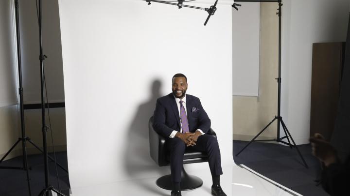 Atty. Lee Merritt is the Bass Lab’s third Interactive Interview participant. (Photo by Steve Cohn © 2024).